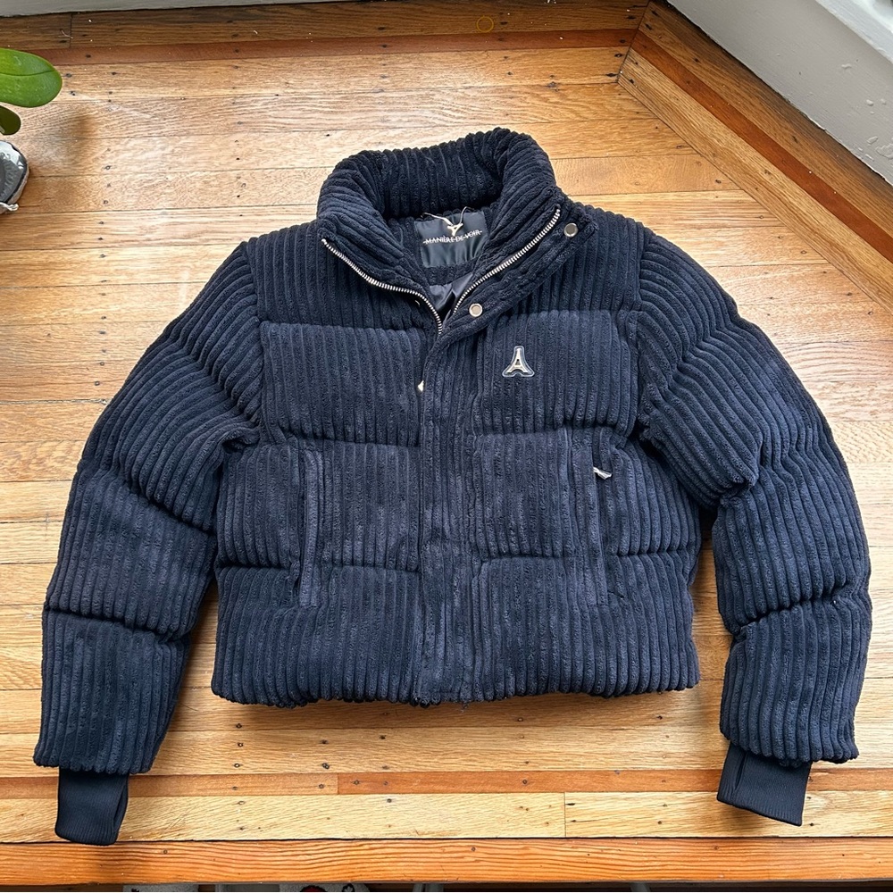 Maniere de Voir - RIBBED VELOUR PUFFER JACKET